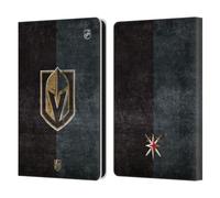 Head Case Designs Officially Licensed NHL Half Distressed Vegas Golden Knights Leather Wallet Case Compatible With Amazon Kindle Paperwhite 6