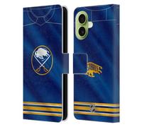 Head Case Designs Officially Licensed NHL Jersey Buffalo Sabres Leather Wallet Case Compatible With Apple iPhone 17