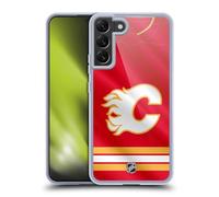 Head Case Designs Officially Licensed NHL Jersey Calgary Flames Gel Case [Military Grade Protection] Compatible with Samsung Galaxy S22+ 5G and Compatible with MagSafe