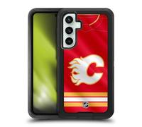 Head Case Designs Officially Licensed NHL Jersey Calgary Flames Ultra-Armoured Shockproof Case [Military Grade Protection] Compatible With Samsung Galaxy S23 FE 5G