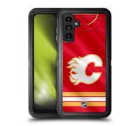 Head Case Designs Officially Licensed NHL Jersey Calgary Flames Ultra-Armoured Shockproof Case [Military Grade Protection] Compatible With Samsung Galaxy A13 5G (2021)