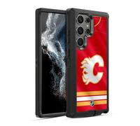 Head Case Designs Officially Licensed NHL Jersey Calgary Flames Ultra-Armoured Shockproof Case [Military Grade Protection] Compatible With Samsung Galaxy S22 Ultra 5G