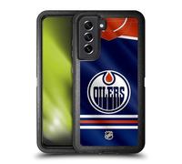 Head Case Designs Officially Licensed NHL Jersey Edmonton Oilers Ultra-Armoured Shockproof Case Compatible With Samsung Galaxy S21 FE 5G