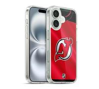 Head Case Designs Officially Licensed NHL Jersey New Jersey Devils Gel Case [Military Grade Protection] Compatible with Apple iPhone 16 and Compatible with MagSafe