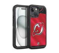 Head Case Designs Officially Licensed NHL Jersey New Jersey Devils Ultra-Armoured Shockproof Case [Military Grade Protection] Compatible With Apple iPhone 15