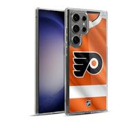 Head Case Designs Officially Licensed NHL Jersey Philadelphia Flyers Gel Case [Military Grade Protection] Compatible with Samsung Galaxy S23 Ultra 5G and Compatible with MagSafe