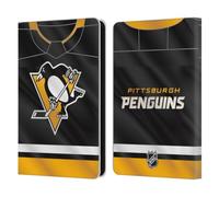Head Case Designs Officially Licensed NHL Jersey Pittsburgh Penguins Leather Wallet Case Compatible With Amazon Kindle 11th Gen (2024)