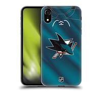 Head Case Designs Officially Licensed NHL Jersey San Jose Sharks Gel Case [Military Grade Protection] Compatible With Apple iPhone XR