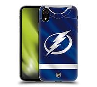 Head Case Designs Officially Licensed NHL Jersey Tampa Bay Lightning Gel Case [Military Grade Protection] Compatible With Apple iPhone XR