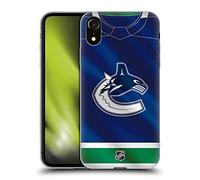 Head Case Designs Officially Licensed NHL Jersey Vancouver Canucks Gel Case [Military Grade Protection] Compatible With Apple iPhone XR