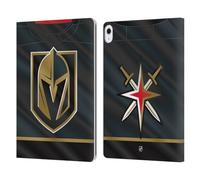 Head Case Designs Officially Licensed NHL Jersey Vegas Golden Knights Leather Wallet Case Compatible With Apple iPad Air 13 2024/2025