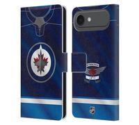 Head Case Designs Officially Licensed NHL Jersey Winnipeg Jets Leather Wallet Case Compatible With Apple iPhone 17 Air