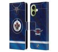 Head Case Designs Officially Licensed NHL Jersey Winnipeg Jets Leather Wallet Case Compatible With Apple iPhone 17