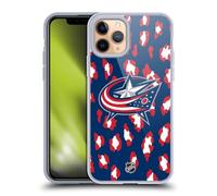 Head Case Designs Officially Licensed NHL Leopard Pattern Columbus Blue Jackets Gel Case [Military Grade Protection] Compatible with Apple iPhone 11 Pro and Compatible with MagSafe