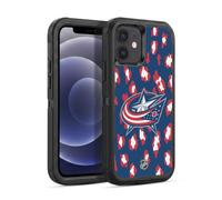 Head Case Designs Officially Licensed NHL Leopard Pattern Columbus Blue Jackets Ultra-Armoured Shockproof Case [Military Grade Protection] Compatible With Apple iPhone 12 / iPhone 12 Pro