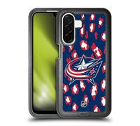 Head Case Designs Officially Licensed NHL Leopard Pattern Columbus Blue Jackets Ultra-Armoured Shockproof Case [Military Grade Protection] Compatible With Samsung Galaxy A26 5G