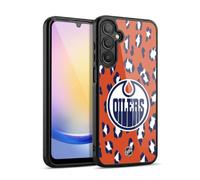 Head Case Designs Officially Licensed NHL Leopard Pattern Edmonton Oilers Gel Armour Case [Military Grade Protection] Compatible With Samsung Galaxy A25 5G