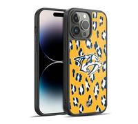 Head Case Designs Officially Licensed NHL Leopard Pattern Nashville Predators Gel Armour Case [Military Grade Protection] Compatible With Apple iPhone 14 Pro Max