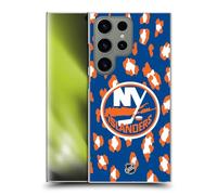 Head Case Designs Officially Licensed NHL Leopard Pattern New York Islanders Hard Back Case Compatible With Samsung Galaxy S24 Ultra 5G
