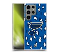 Head Case Designs Officially Licensed NHL Leopard Pattern St Louis Blues Hard Back Case Compatible With Samsung Galaxy S24 Ultra 5G