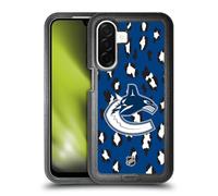 Head Case Designs Officially Licensed NHL Leopard Pattern Vancouver Canucks Ultra-Armoured Shockproof Case [Military Grade Protection] Compatible With Samsung Galaxy A26 5G