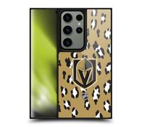 Head Case Designs Officially Licensed NHL Leopard Pattern Vegas Golden Knights Gel Armour Case [Military Grade Protection] Compatible With Samsung Galaxy S24 Ultra 5G