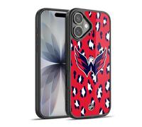 Head Case Designs Officially Licensed NHL Leopard Pattern Washington Capitals Gel Armour Case [Military Grade Protection] Compatible With Apple iPhone 17