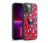 Head Case Designs Officially Licensed NHL Leopard Pattern Washington Capitals Gel Armour Case [Military Grade Protection] Compatible With Apple iPhone 13 Pro Max