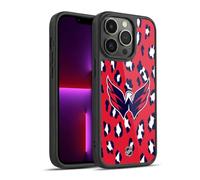Head Case Designs Officially Licensed NHL Leopard Pattern Washington Capitals Gel Armour Case [Military Grade Protection] Compatible With Apple iPhone 13 Pro