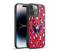 Head Case Designs Officially Licensed NHL Leopard Pattern Washington Capitals Gel Armour Case [Military Grade Protection] Compatible With Apple iPhone 14 Pro Max