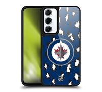 Head Case Designs Officially Licensed NHL Leopard Pattern Winnipeg Jets Gel Armour Case [Military Grade Protection] Compatible With Samsung Galaxy A55 5G
