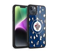 Head Case Designs Officially Licensed NHL Leopard Pattern Winnipeg Jets Gel Armour Case [Military Grade Protection] Compatible With Apple iPhone 14 Plus