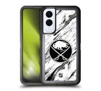 Head Case Designs Officially Licensed NHL Marble Buffalo Sabres Ultra-Armoured Shockproof Case [Military Grade Protection] Compatible With Samsung Galaxy S25 Edge
