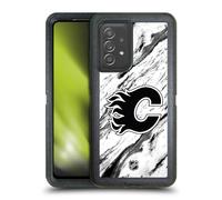 Head Case Designs Officially Licensed NHL Marble Calgary Flames Ultra-Armoured Shockproof Case [Military Grade Protection] Compatible With Galaxy A52 / A52s / 5G (2021)