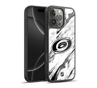 Head Case Designs Officially Licensed NHL Marble Carolina Hurricanes Gel Armour Case [Military Grade Protection] Compatible With Apple iPhone 16 Pro Max