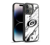 Head Case Designs Officially Licensed NHL Marble Carolina Hurricanes Gel Armour Case [Military Grade Protection] Compatible With Apple iPhone 14 Pro Max