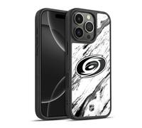Head Case Designs Officially Licensed NHL Marble Carolina Hurricanes Gel Armour Case [Military Grade Protection] Compatible With Apple iPhone 16 Pro