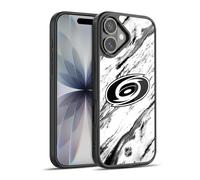 Head Case Designs Officially Licensed NHL Marble Carolina Hurricanes Gel Armour Case [Military Grade Protection] Compatible With Apple iPhone 17