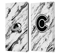 Head Case Designs Officially Licensed NHL Marble Colorado Avalanche Leather Wallet Case Compatible With Amazon Fire Max 11 2023