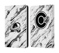 Head Case Designs Officially Licensed NHL Marble Colorado Avalanche Leather Wallet Case Compatible With Amazon Kindle 11th Gen 6in 2022