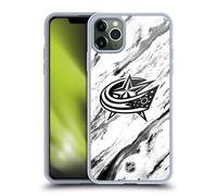 Head Case Designs Officially Licensed NHL Marble Columbus Blue Jackets Gel Case [Military Grade Protection] Compatible with Apple iPhone 11 Pro Max and Compatible with MagSafe