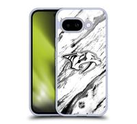 Head Case Designs Officially Licensed NHL Marble Nashville Predators Gel Case [Military Grade Protection] Compatible With Google Pixel 9A