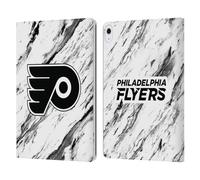 Head Case Designs Officially Licensed NHL Marble Philadelphia Flyers Leather Wallet Case Compatible With Apple iPad Air 13 2024/2025