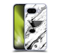 Head Case Designs Officially Licensed NHL Marble St Louis Blues Gel Case [Military Grade Protection] Compatible With Google Pixel 9A