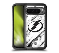 Head Case Designs Officially Licensed NHL Marble Tampa Bay Lightning Ultra-Armoured Shockproof Case Compatible With Google Pixel 9 Pro XL