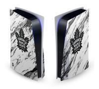 Head Case Designs Officially Licensed NHL Marble Toronto Maple Leafs Vinyl Faceplate Sticker Gaming Skin Decal Cover Compatible With Sony PlayStation 5 PS5 Disc Edition Console