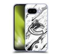 Head Case Designs Officially Licensed NHL Marble Vancouver Canucks Gel Case [Military Grade Protection] Compatible With Google Pixel 9A
