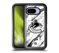 Head Case Designs Officially Licensed NHL Marble Vancouver Canucks Ultra-Armoured Shockproof Case [Military Grade Protection] Compatible With Google Pixel 9A