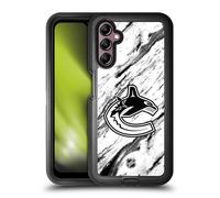 Head Case Designs Officially Licensed NHL Marble Vancouver Canucks Ultra-Armoured Shockproof Case [Military Grade Protection] Compatible With Samsung Galaxy A14 5G