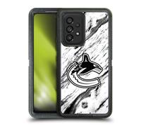 Head Case Designs Officially Licensed NHL Marble Vancouver Canucks Ultra-Armoured Shockproof Case [Military Grade Protection] Compatible With Samsung Galaxy A53 5G (2022)